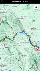 Przykład trasy w aplikacji Garmin